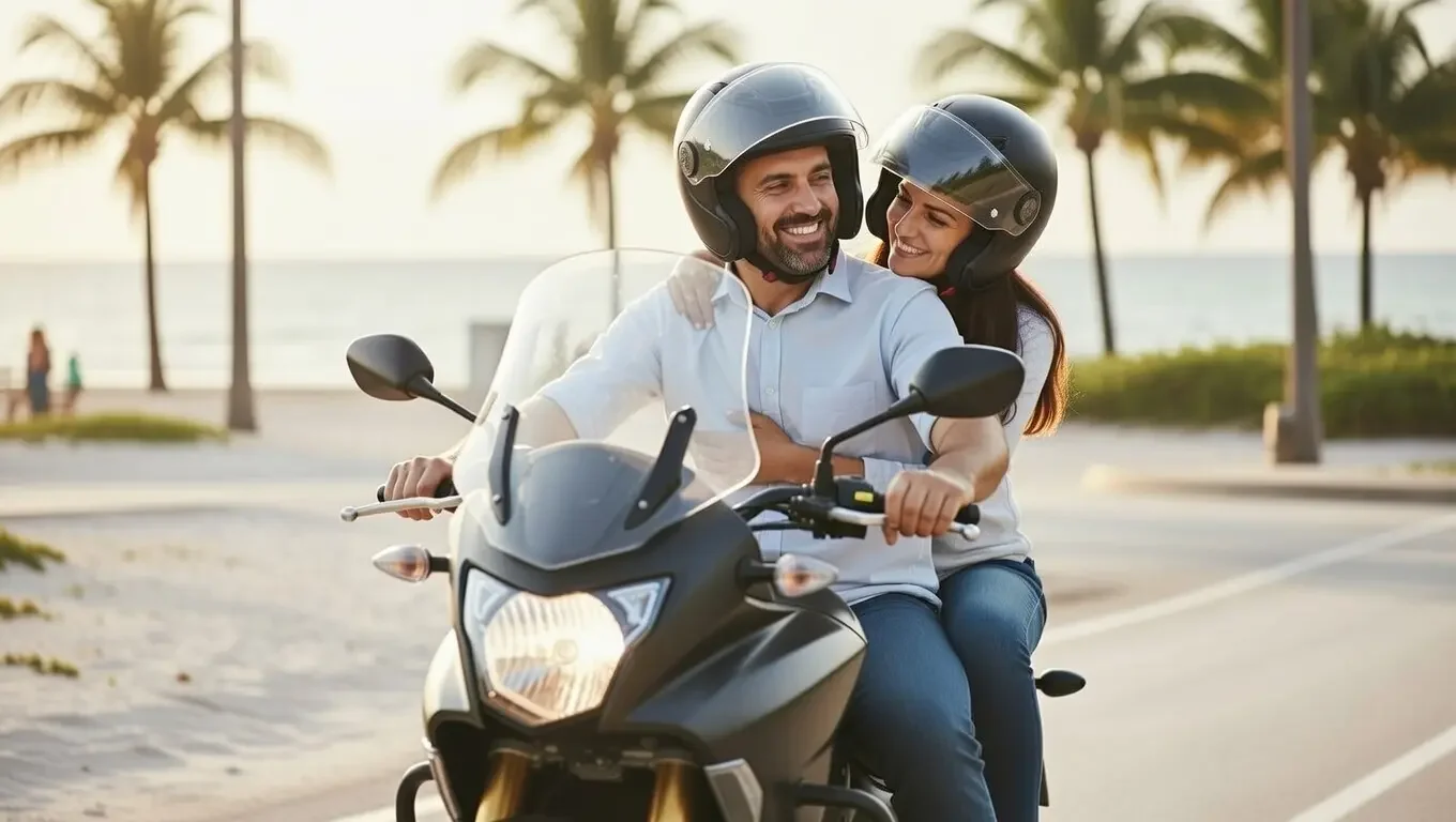Couple on a ride