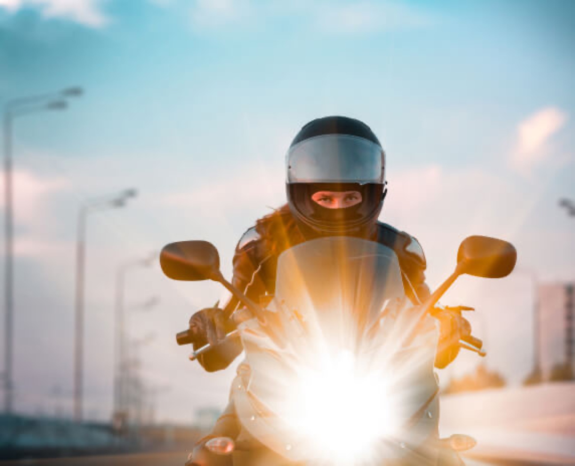 Rider on the road